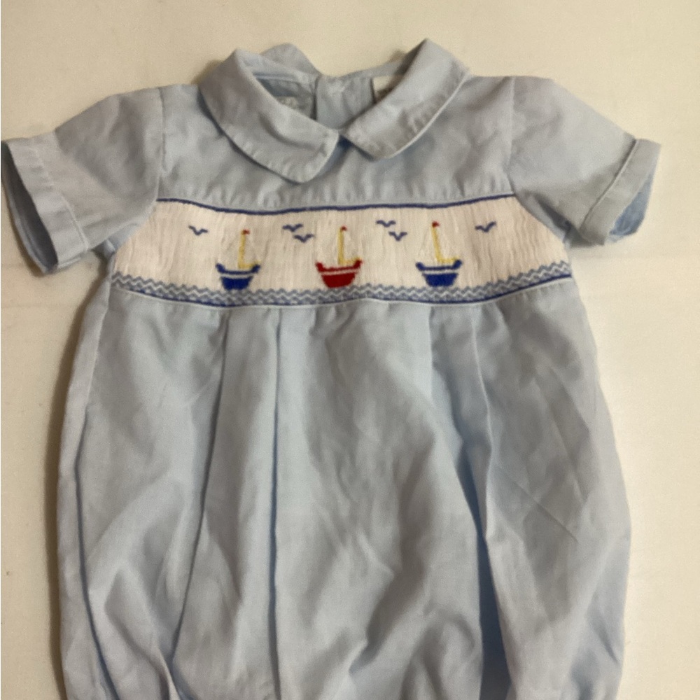 Carriage Boutique Light Blue Baby Outfit - Picture 2 of 10